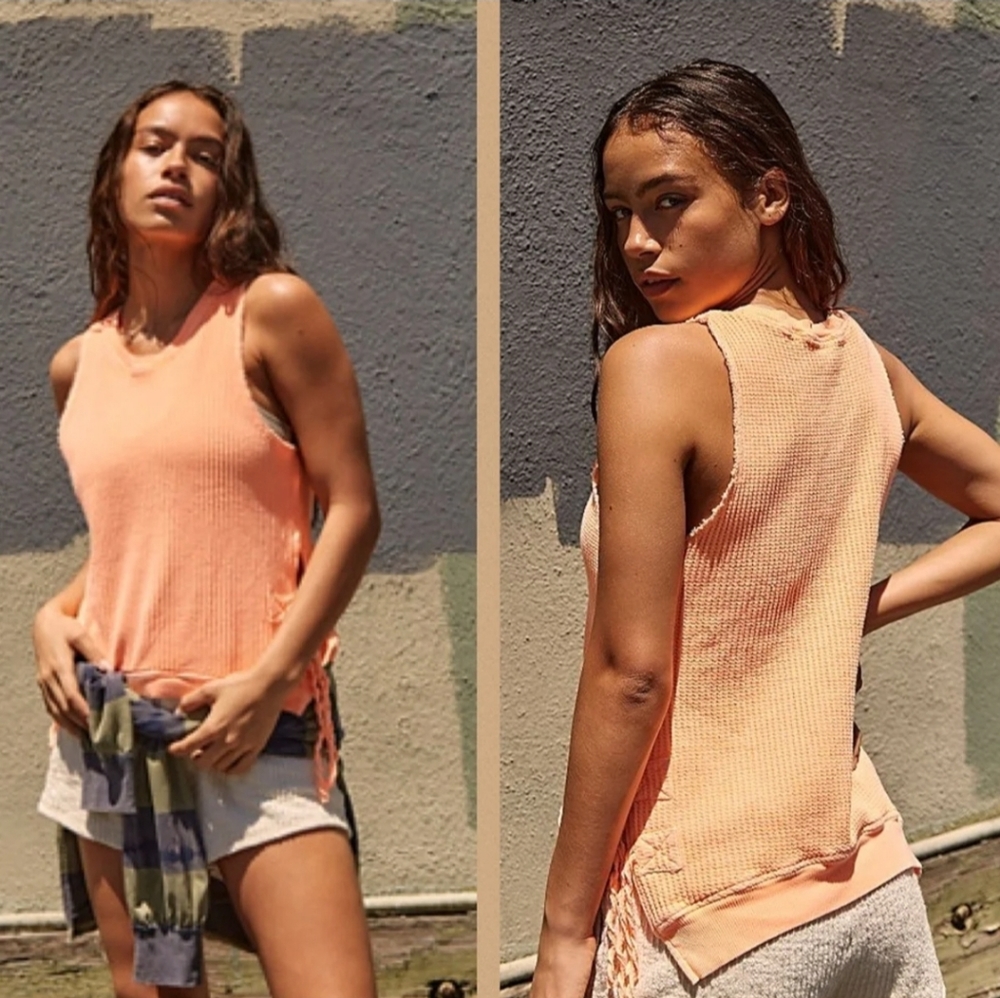 NWT FP One Lace up sides Ribbed Tank Top XS